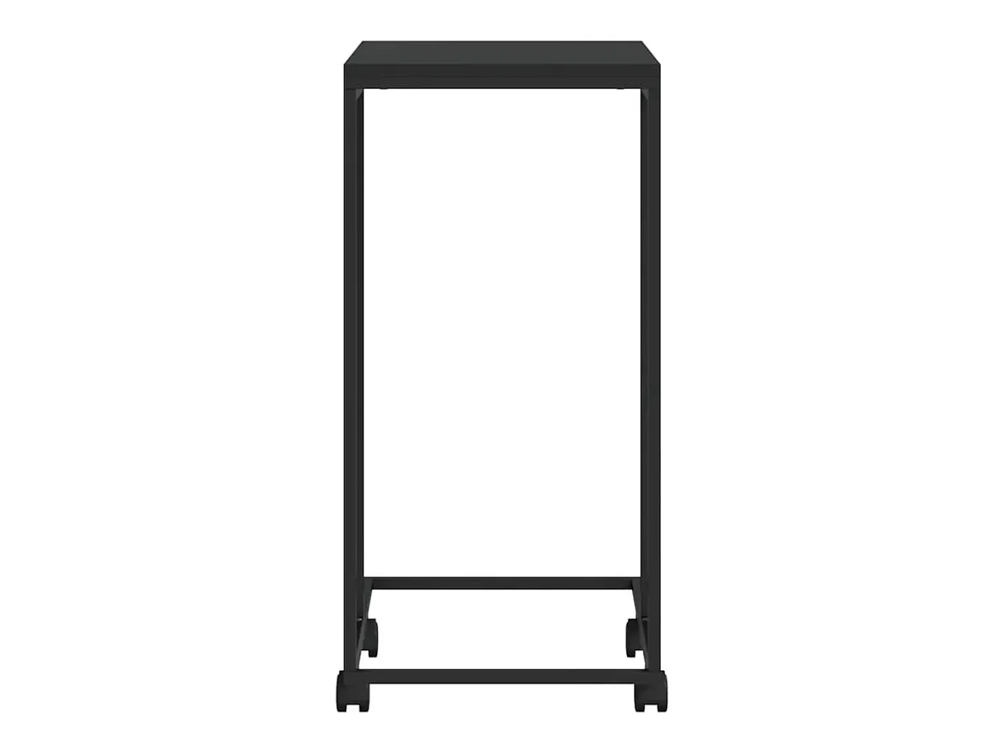Mesa de apoio c/ rodas 40x30x63,5cm derivados de madeira preta