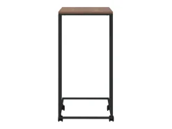Mesa de apoio c/ rodas 40x30x63,5cm derivados de madeira preta
