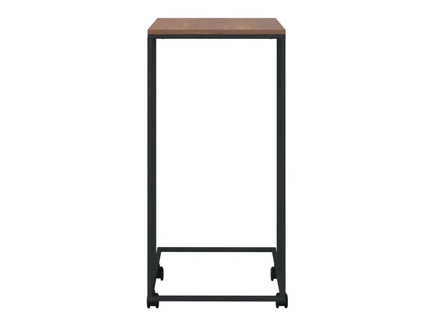 Mesa de apoio c/ rodas 40x30x63,5cm derivados de madeira preta