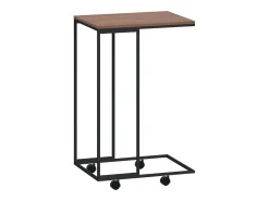 Mesa de apoio c/ rodas 40x30x63,5cm derivados de madeira preta