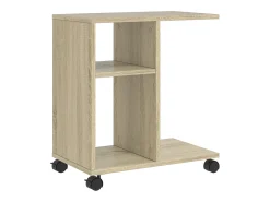 Mesa de apoio com rodas derivados de madeira carvalho sonoma PT158493
