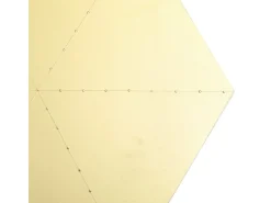 Mesa de apoio dourado 35x50x50 cm