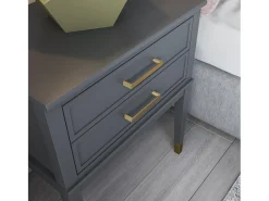 Mesa de apoio em aglomerado de partículas laminadas Cinzento carvalho