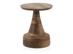 Mesa de apoio em madeira de acácia natural