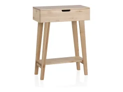 Mesa de apoio em madeira de bétula natural