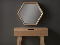 Mesa de apoio em madeira de bétula natural