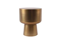 Mesa de apoio em metal - Dourada - FALENY
