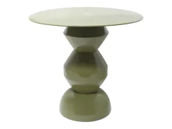Mesa de apoio em metal de cor verde - SUPITA