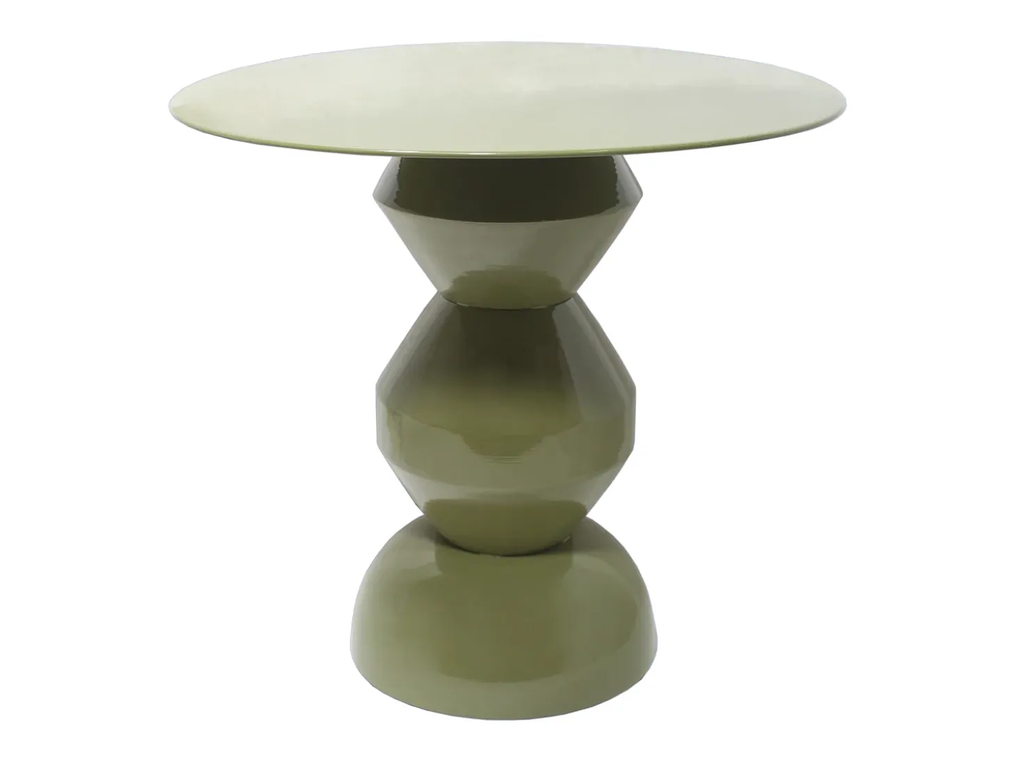Mesa de apoio em metal de cor verde - SUPITA