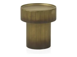 Mesa de apoio em metal dourado