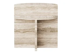 Mesa de apoio em travertino – bege – Swan