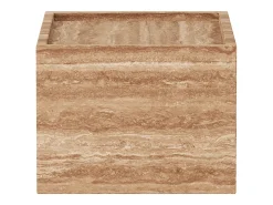 Mesa de apoio em travertino – nogueira – Crow Wide