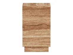 Mesa de apoio em travertino – nogueira – Heron Tall