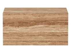 Mesa de apoio em travertino – nogueira – Dove Wide