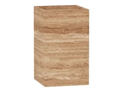 Mesa de apoio em travertino – nogueira – Crow Tall