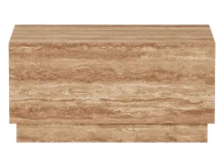Mesa de apoio em travertino – nogueira – Heron Wide