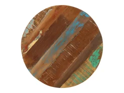 Mesa de apoio 45x (45-62) cm madeira recuperada e ferro fundido PT922141