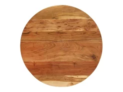 Mesa de apoio 60x(42-62) cm acácia maciça e ferro fundido