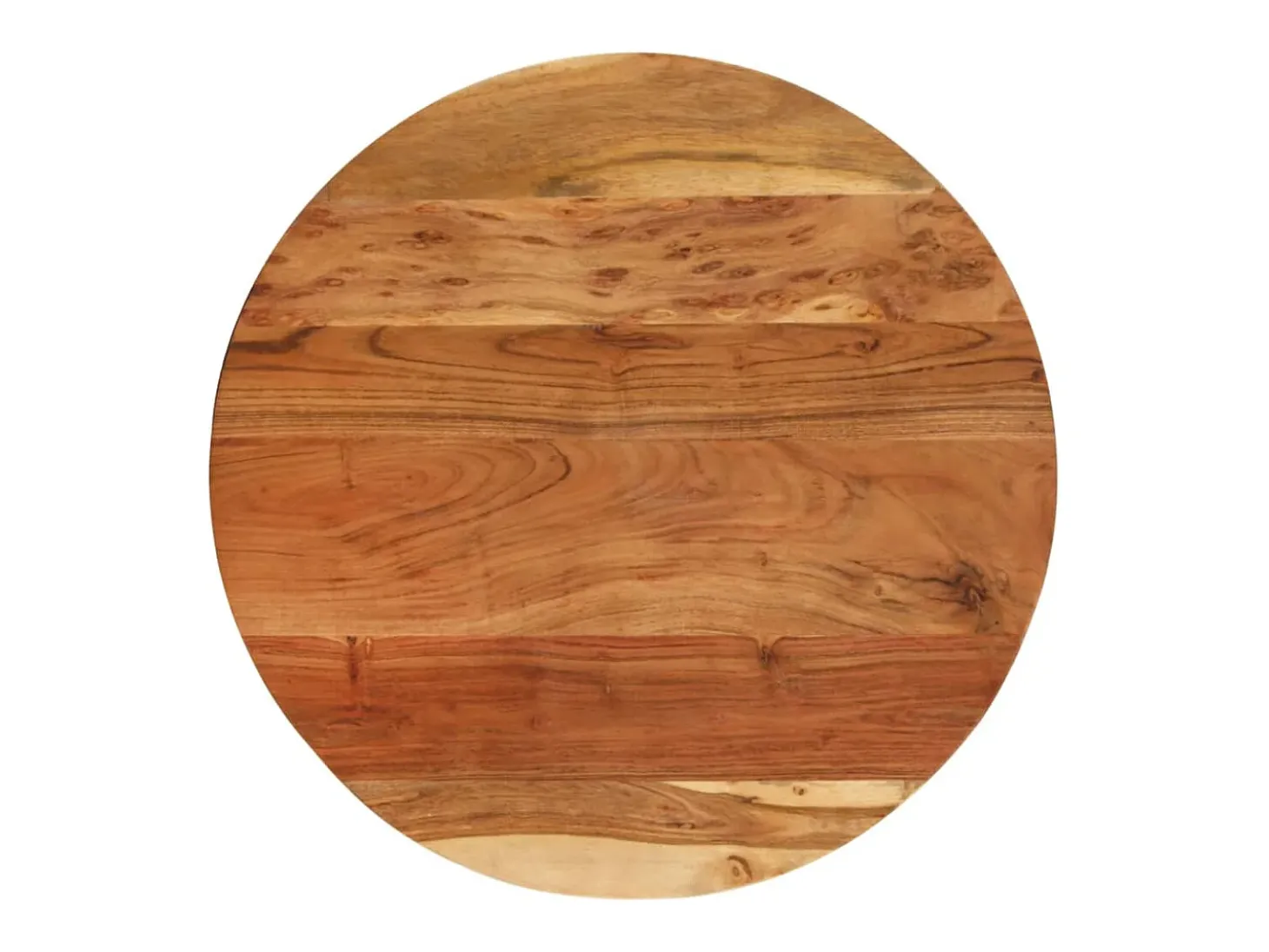 Mesa de apoio 60x(42-62) cm acácia maciça e ferro fundido