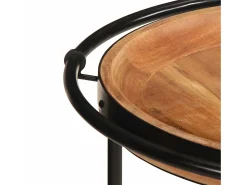 Mesa de apoio Ø55x60 cm madeira de acácia maciça