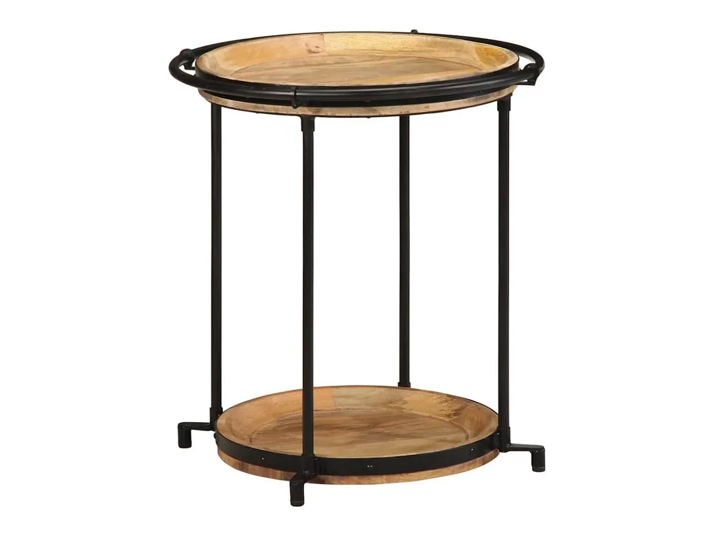 Mesa de apoio Ø55x60 cm madeira de mangueira maciça