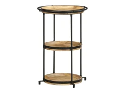 Mesa de apoio Ø55x83 cm madeira de mangueira maciça