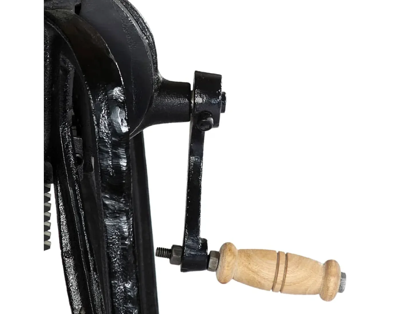 Mesa de apoio 60x(46-63) cm mangueira maciça e ferro fundido