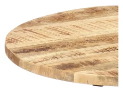 Mesa de apoio 60x(46-63) cm mangueira maciça e ferro fundido
