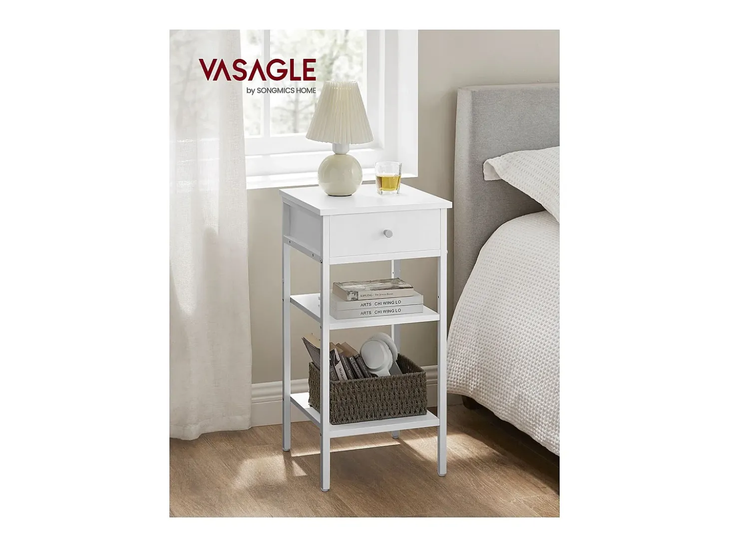 Mesa de Apoio 35x35x70 cm branco