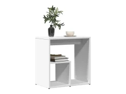 Mesa de apoio 50x30x50 cm contraplacado branco PT238622