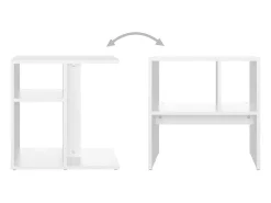 Mesa de apoio 50x30x50 cm contraplacado branco