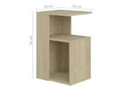 Mesa de apoio 36x30x56 cm contraplacado cor carvalho sonoma