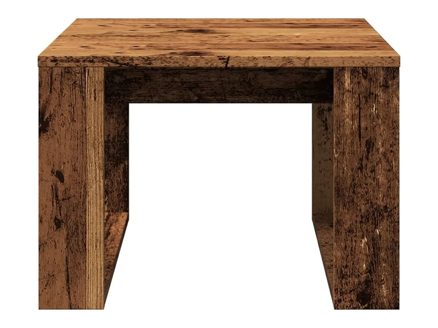 Mesa de apoio 50x50x35 cm derivados de madeira madeira velha