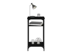 Mesa de apoio 40x30x75 cm derivados de madeira preto