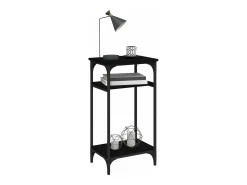 Mesa de apoio 40x30x75 cm derivados de madeira preto