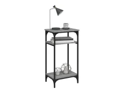 Mesa de apoio 40x30x75 cm derivados de madeira cinzento sonoma