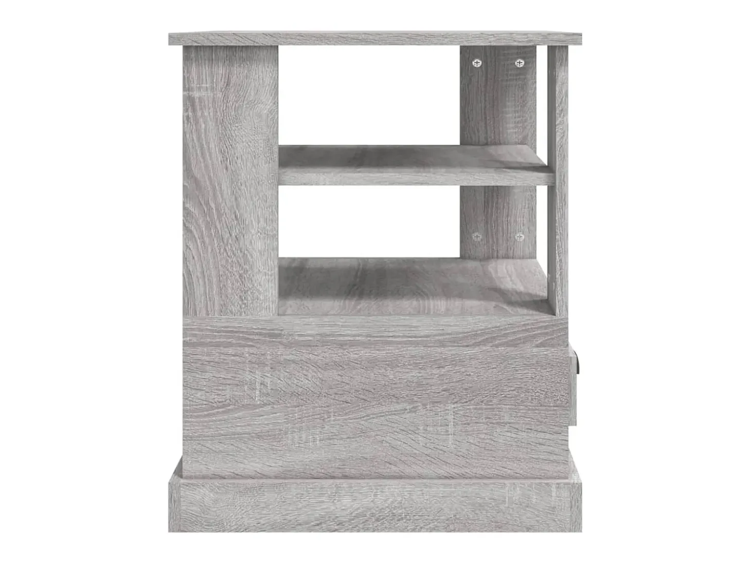 Mesa de apoio 50x50x60 cm derivados de madeira cinzento sonoma