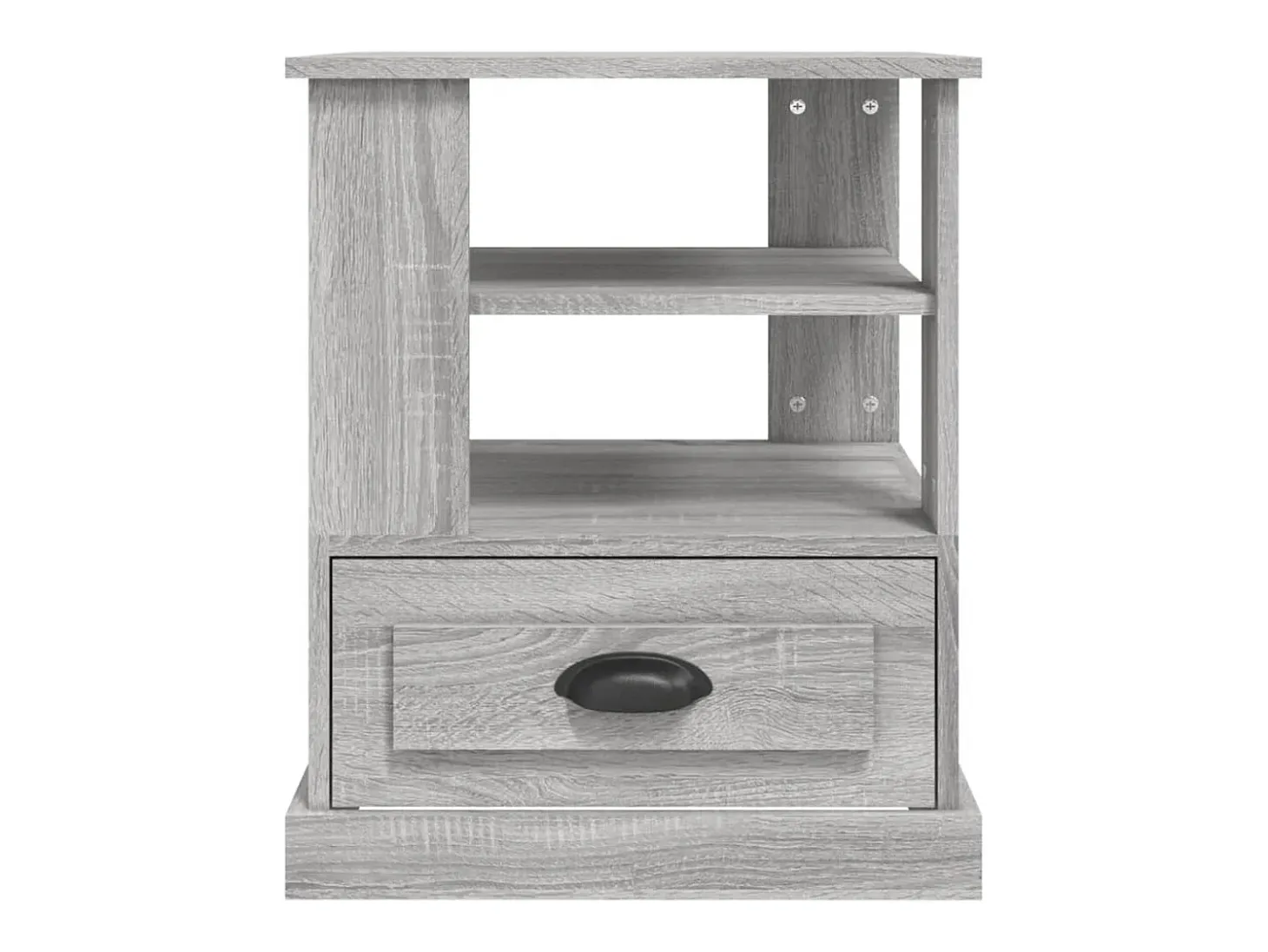 Mesa de apoio 50x50x60 cm derivados de madeira cinzento sonoma