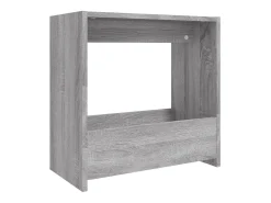 Mesa de apoio 50x26x50 cm derivados de madeira cinzento sonoma