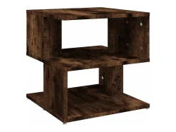 Mesa de apoio 40x40x40 cm derivados de madeira carvalho fumado