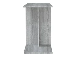 Mesa de apoio 50x30x50 cm derivados de madeira cinzento sonoma