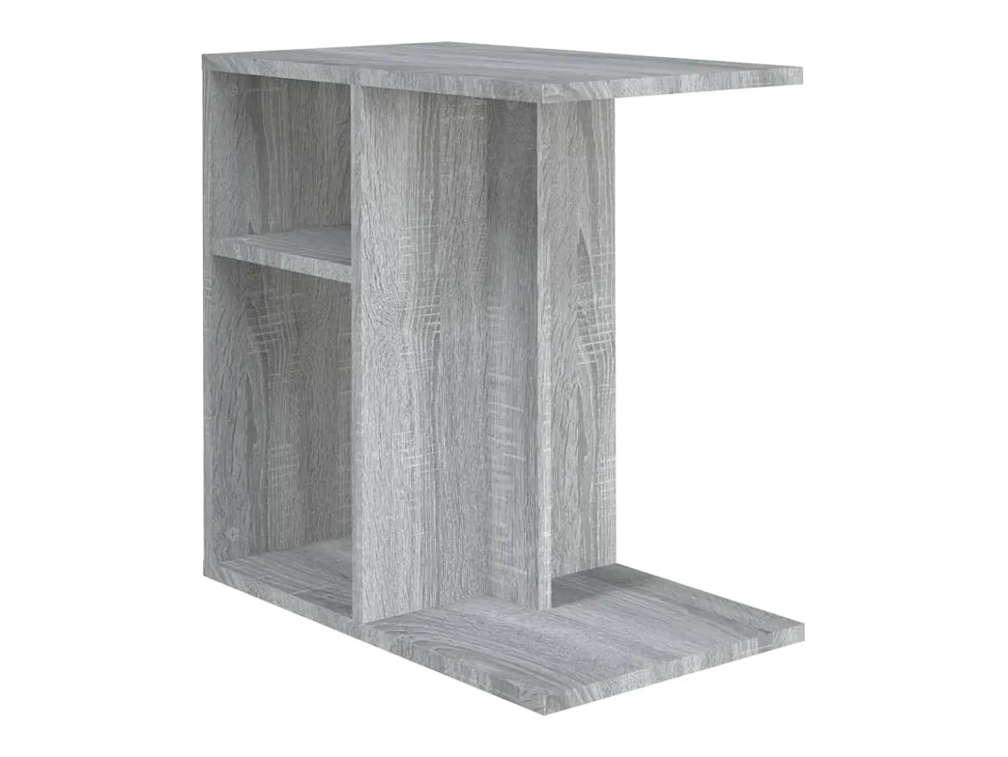 Mesa de apoio 50x30x50 cm derivados de madeira cinzento sonoma