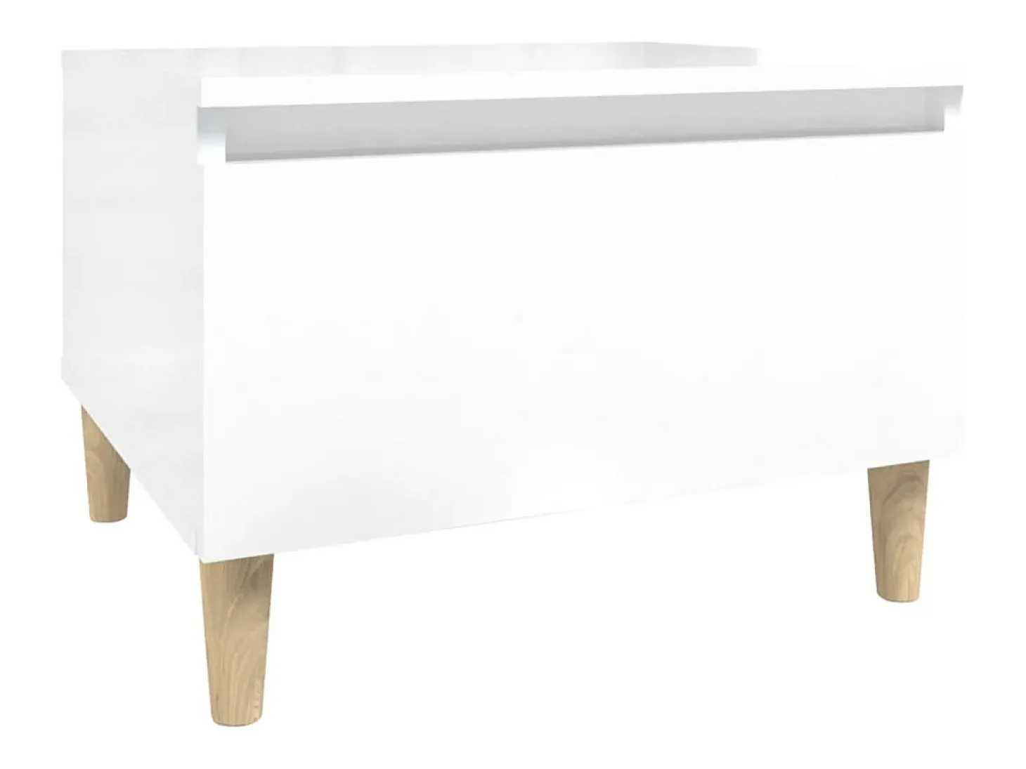 Mesa de apoio 50x46x35 cm derivados de madeira branco brilhante