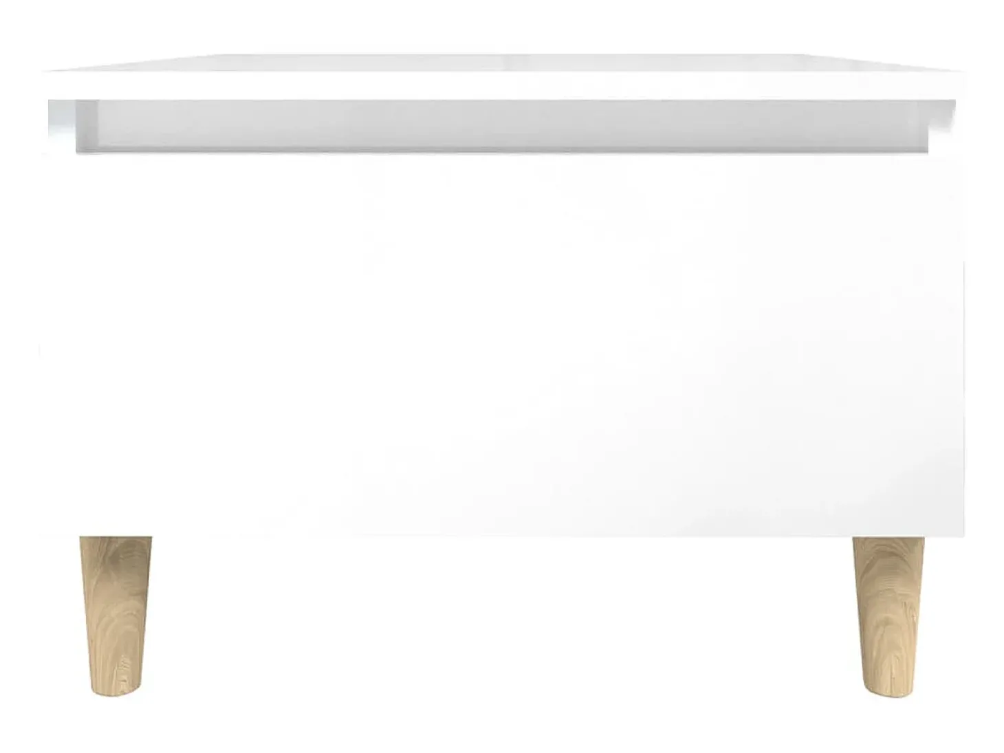Mesa de apoio 50x46x35 cm derivados de madeira branco brilhante