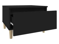 Mesa de apoio 50x46x35 cm derivados de madeira preto