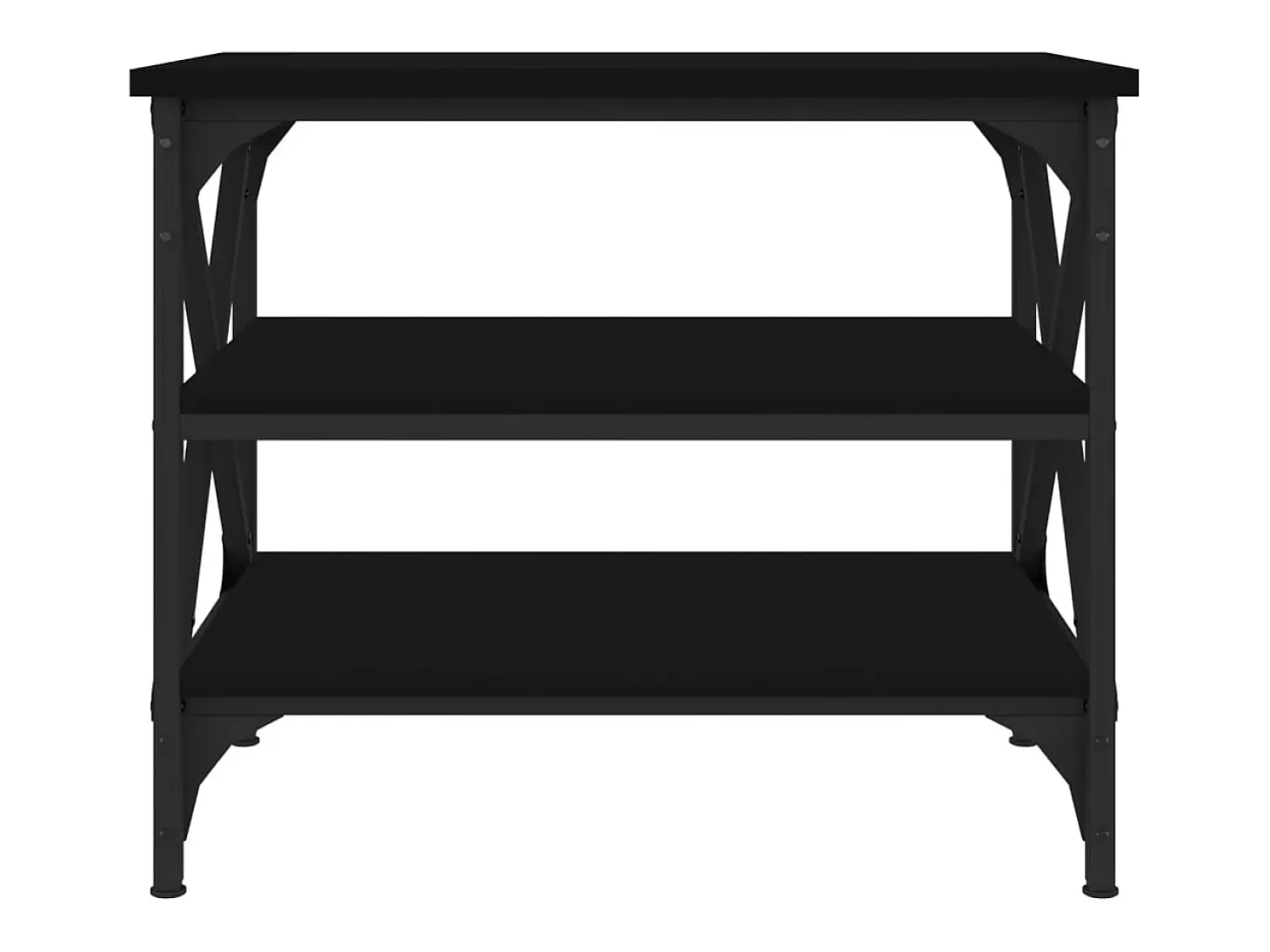 Mesa de apoio 55x38x45 cm derivados de madeira preto