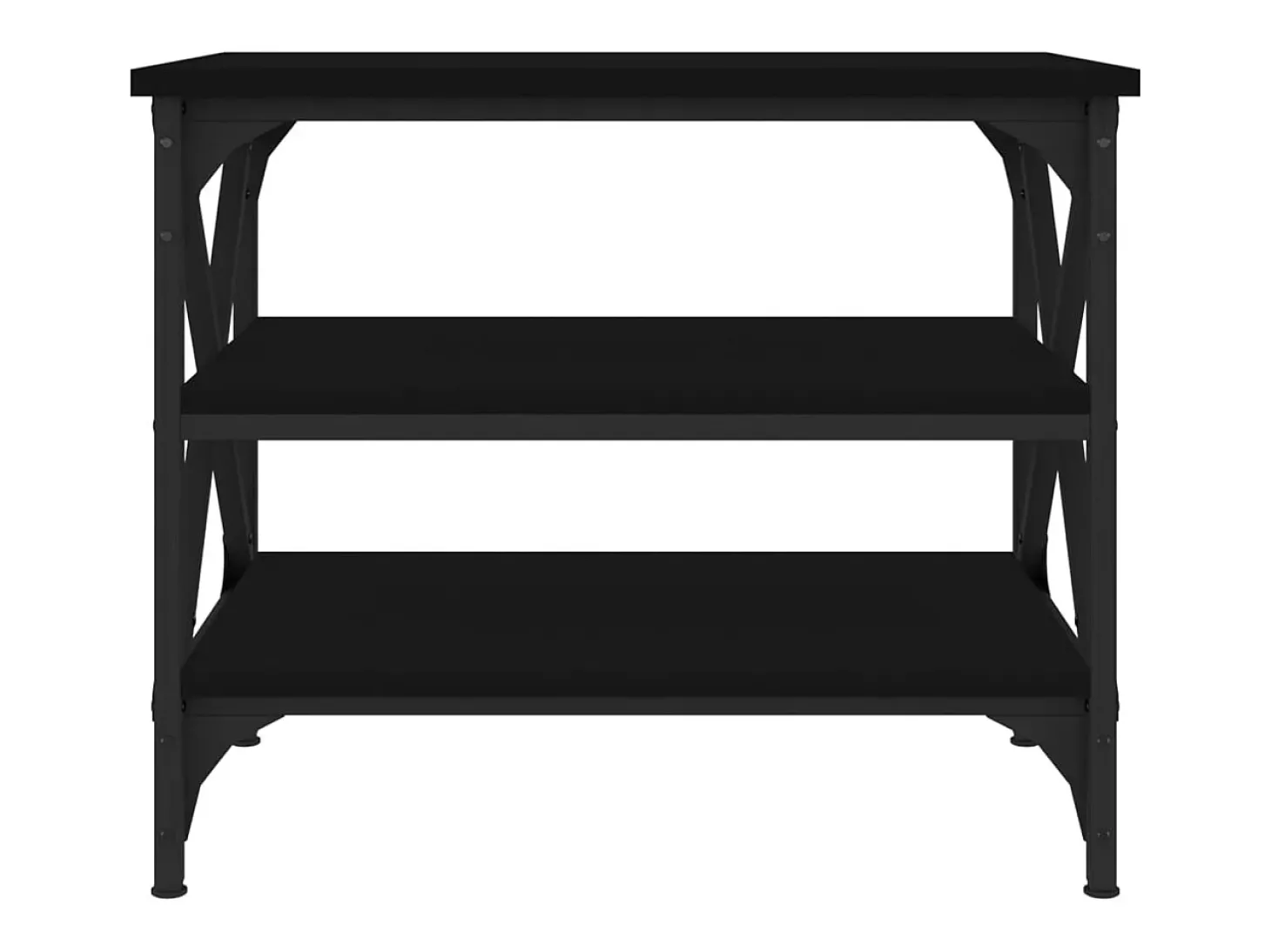 Mesa de apoio 55x38x45 cm derivados de madeira preto