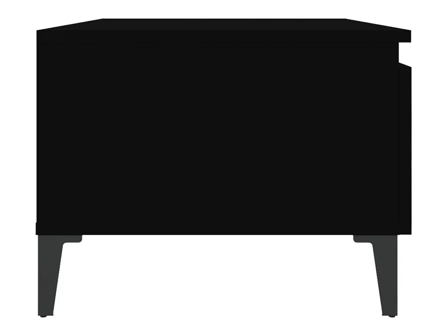 Mesa de apoio 50x46x35 cm derivados de madeira preto