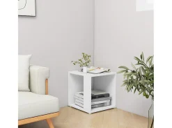 Mesa de apoio 33x33x34,5 cm derivados de madeira branco PT219549
