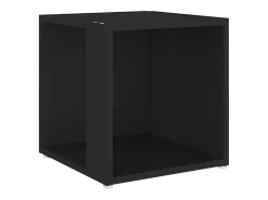 Mesa de apoio 33x33x34,5 cm derivados de madeira preto PT573901